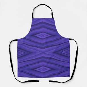 Tablier violet vibrant avec motif géométrique 