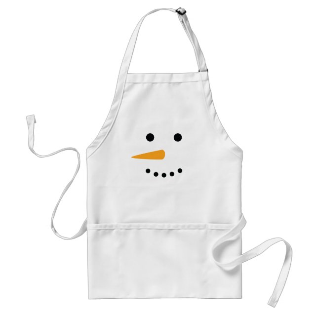 Tablier Visage de bonhomme de neige (Devant)