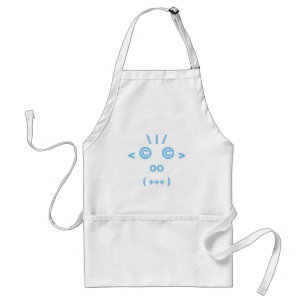 Tablier Visage de singe (bleu)
