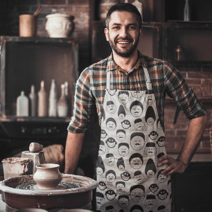 Tablier Visages de Doodle