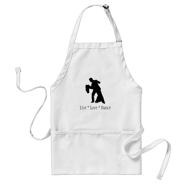 Tablier Vivre, Amour, Danse - Ballroom Couple Apron (Devant)