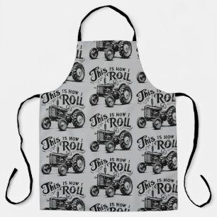 Tablier Voici comment je roule : Tracteur Vintage Farmer A