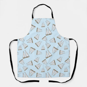 Tablier Voilier nautique Aventure Voilier Bleu clair