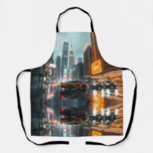 Tablier Voitures de la ville des gratte-ciel cyberpunk