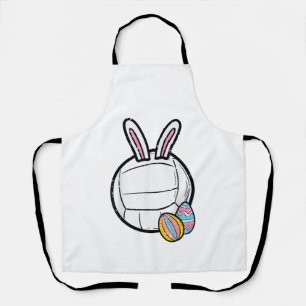 Tablier Volleyball de Pâques Lapin Sportif Joueuses Femmes
