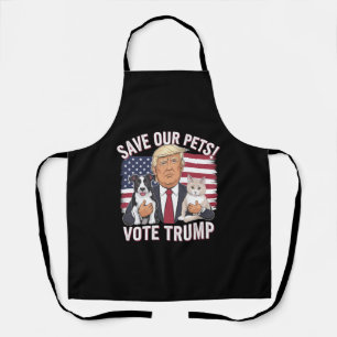 Tablier Votez Trump Sauvez Nos Animaux de Compagnie Chats 