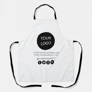 Tablier Votre entreprise Logo et Entreprise de texte Marqu