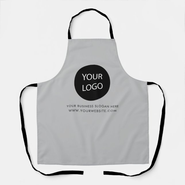Tablier Votre entreprise Logo et Entreprise de texte Marqu (Recto)