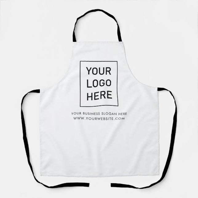 Tablier Votre entreprise Logo et Entreprise de texte Marqu (Recto)