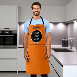 Tablier Votre Logo Neon Orange Website Yellow Business