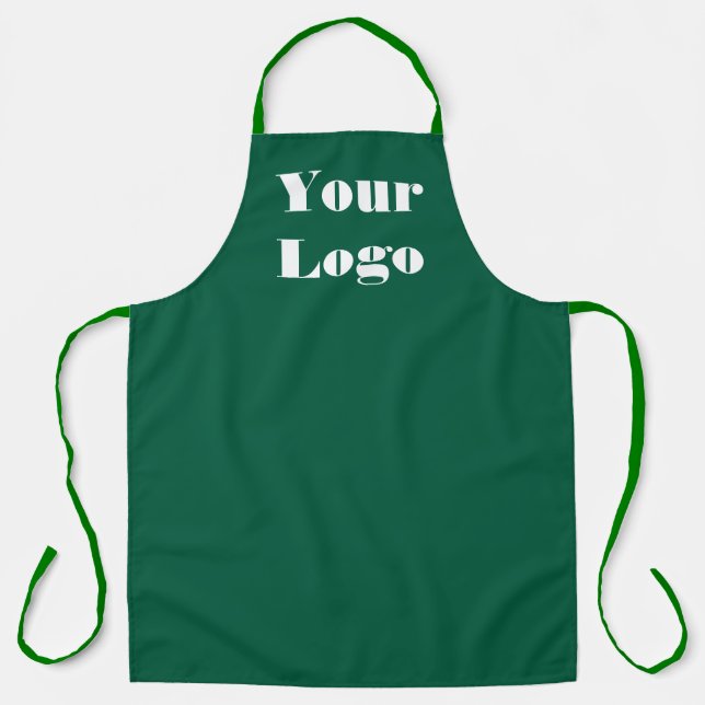 Tablier Votre logo vert (Recto)