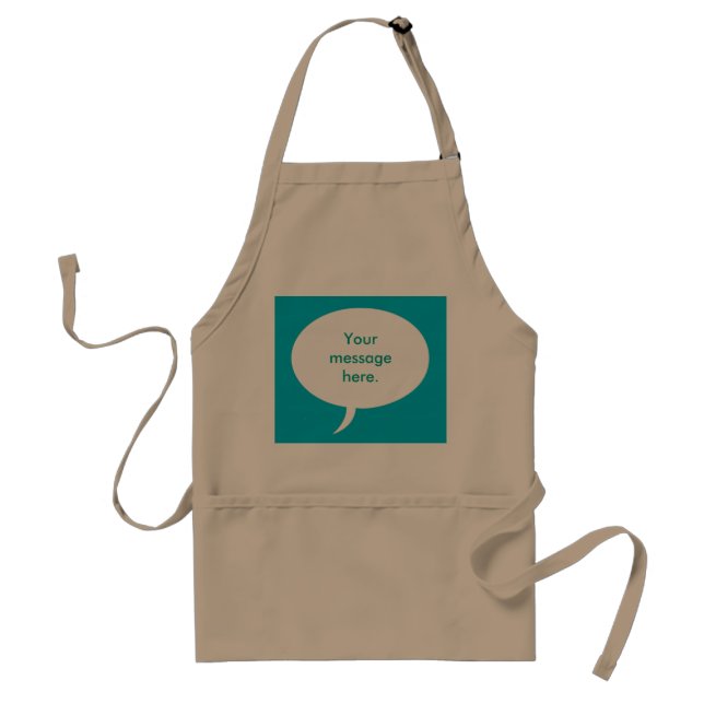 Tablier Votre message Parole Bubble Arrière - plan Aprons (Devant)