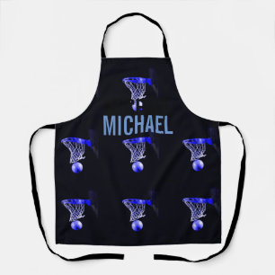 Tablier Votre nom personnalisable Basketball Artwork Pop A
