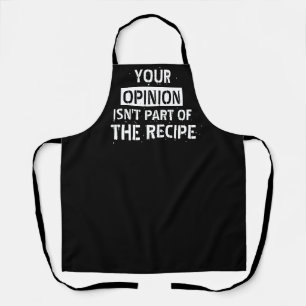 Tablier Votre opinion drôle