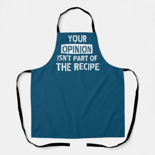 Tablier Votre opinion est amusante