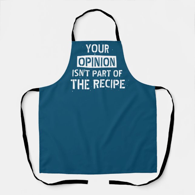 Tablier Votre opinion est amusante (Recto)