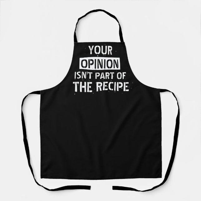 Tablier Votre opinion est amusante (Recto)