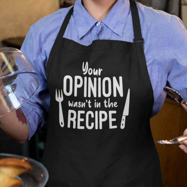 Tablier Votre opinion n’était pas dans la recette (Créateur téléchargé)