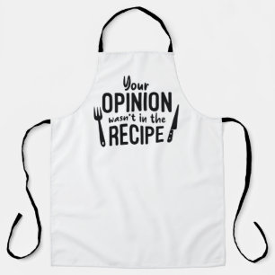 Tablier Votre opinion n’était pas dans la recette