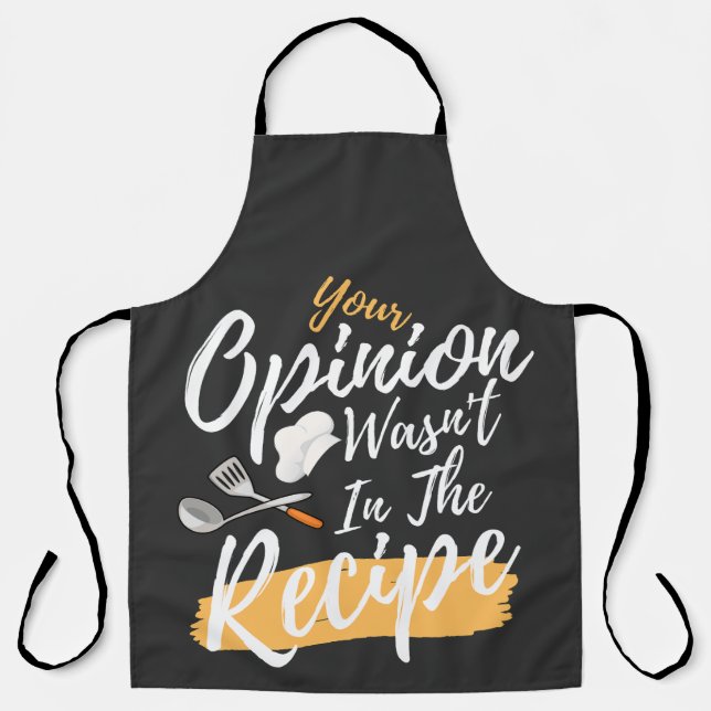 Tablier Votre opinion n'était pas dans le lecteur de Cuisi (Recto)