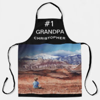 Votre photo, #1 PAPA, Nom, Photo de garçon et mont