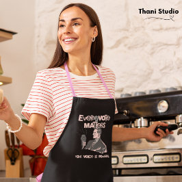 Tablier Votre vote compte l'élection rose politique imprim