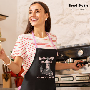 Tablier Votre vote compte l'élection rose politique imprim