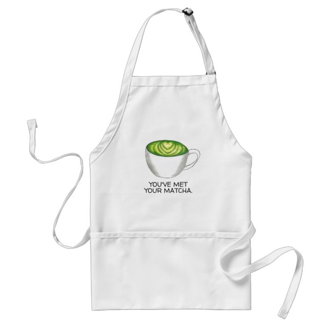 Tablier Vous avez rencontré votre Match Matcha Green Tea L (Devant)