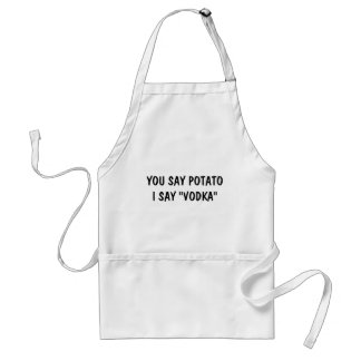 TABLIER VOUS DITES POTATO JE DIS VODKA APRON