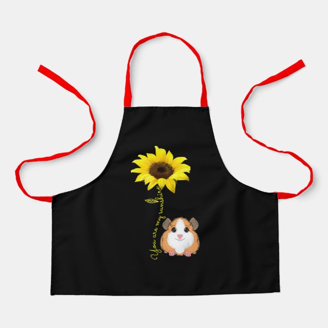 Tablier Vous Êtes Mon Sunshine Tournesol Guinée Pig Maman (Recto)
