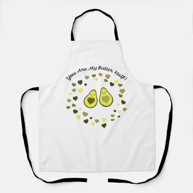 Tablier Vous êtes My Butter Half Love Avocados (Recto)