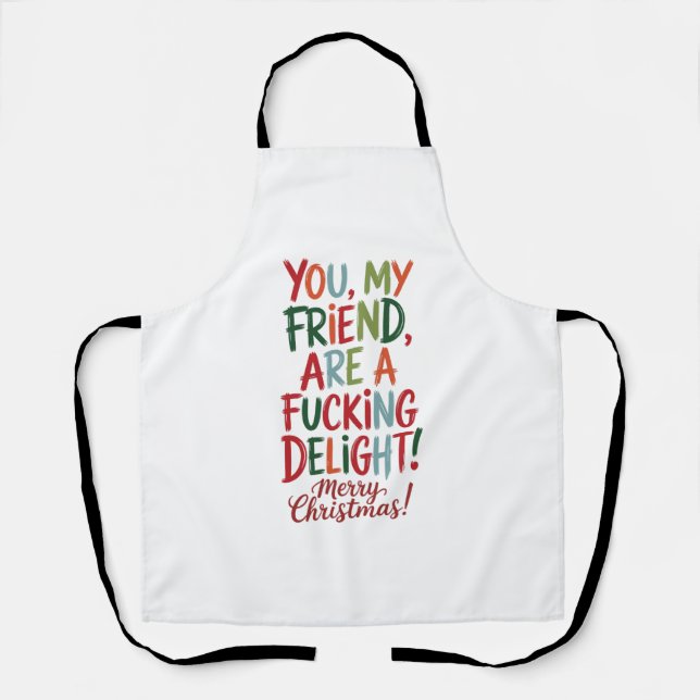 Tablier Vous êtes un délice de Noël (Recto)