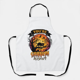 Tablier Vous Me Faites Frissonner Halloween Chat Noir Plei
