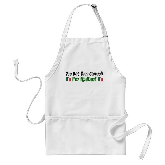 Tablier Vous pariez votre Cannoli que je suis italien (Devant)