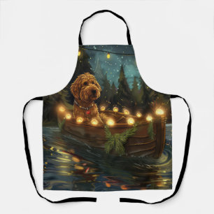 Tablier Voyage de fête de Noël Bernedoodle