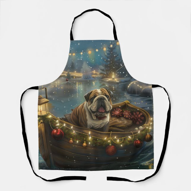Tablier Voyage du festival de Noël de Bulldog (Recto)