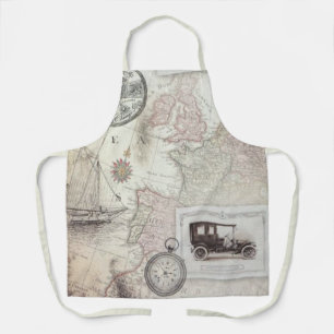 Tablier Voyage vintage