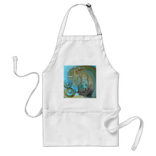 Tablier Voyageur d'escargots à vapeur Aqua