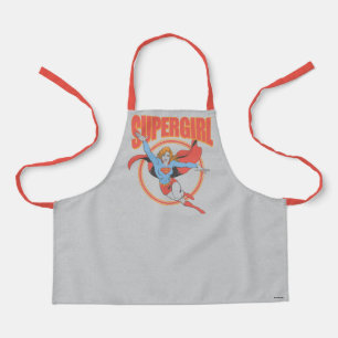 Tablier Vrai Vintage Supergirl Flying Graphic