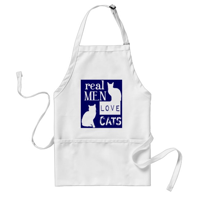 Tablier Vrais chats d'amour d'hommes (disponibles dans (Devant)