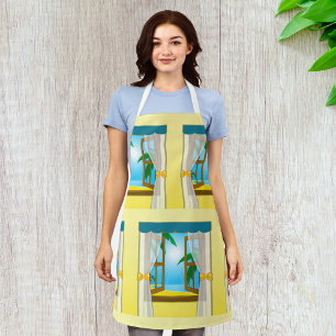 Tablier Vue sur la plage d'été