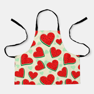 Tablier Watermelon Heart Valentine's Day Free Palestine