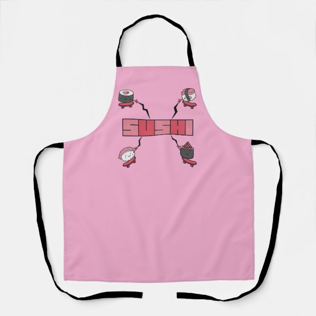 Tablier We Love Sushi - Sushi Love - ASL ILY Obsession (Recto)