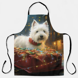 Tablier West Highland White Terrier Festif de Noël