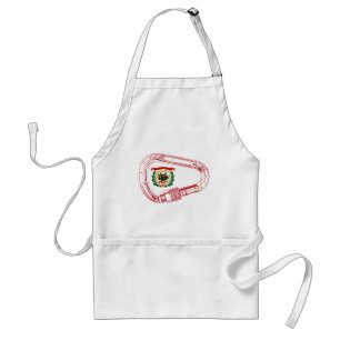 Tablier West Virginia Flag Climbing Carabiner
