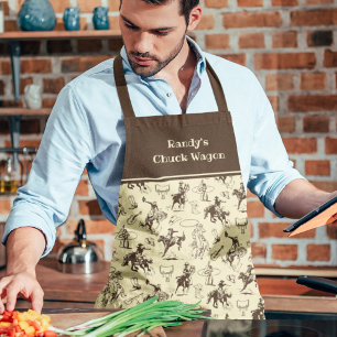 Tablier Western Cowboy Horse Rodeo Personnalisé