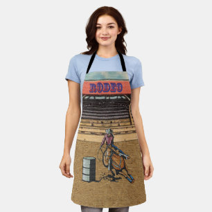 Tablier Western Rodeo Cowboy Cowgirl Barrel Racing