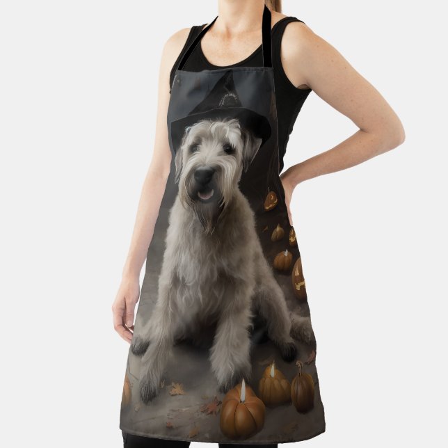Tablier Wheaten Terrier Citrouille Halloween effroi (Insitu)