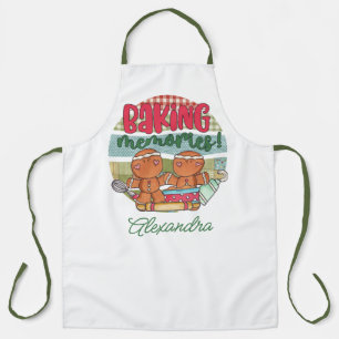 Tablier Whimsical Gingerbread Pays Souvenirs de cuisson