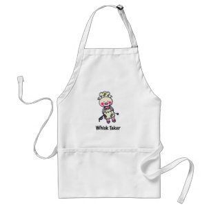 Tablier Whisk Taker Pig - Drôle Chef Design